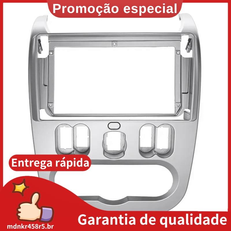 Quadro De Fáscia De Rádio DVD De Carro Double Din Para RENAULT LOGAN 2010-2013 LHD Adaptador De 9 Polegadas Moldura Do Kit De Acabamento Painel De CD . mdnkr458r5br