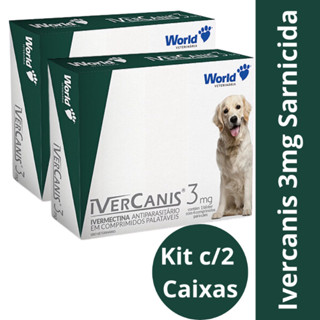 Ivercanis 3mg Kit com 2 Caixas C/4 Comprimidos Para Sarna - Envio FULL Imediato, Postagem em Até 24hrs em Oferta na Shopee