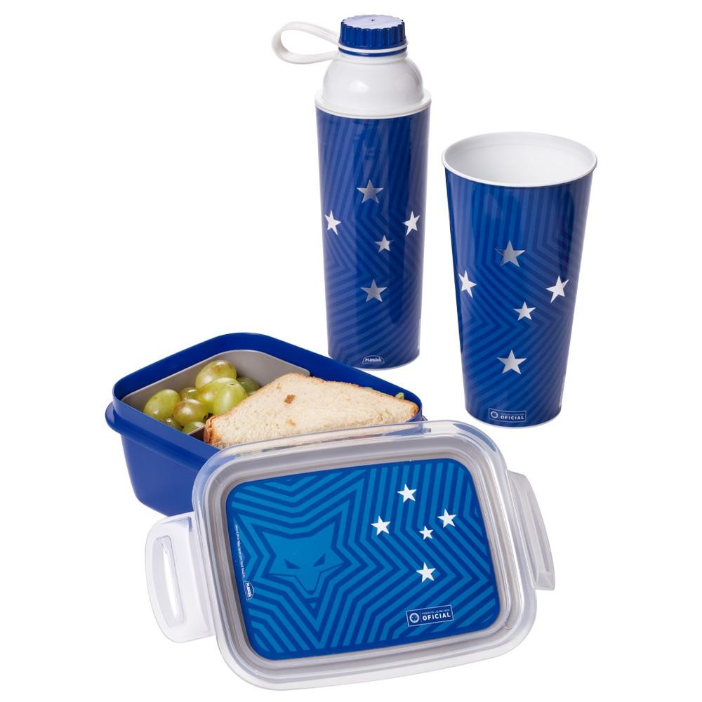 Kit Torcedor 3 Peças Cruzeiro Futebol Plasútil em Oferta na Shopee