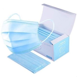 KIT Com 200 Máscara Descartável 3 Camadas Filtro Meltblown Cirurgica Tripla Proteção Bacteriana em Oferta na Shopee