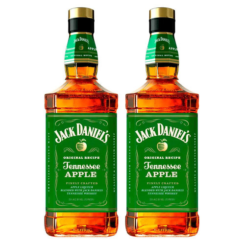 Whisky Jack Daniels Americano 5 Anos Apple 1L 2 Unidades - Food & Beverages