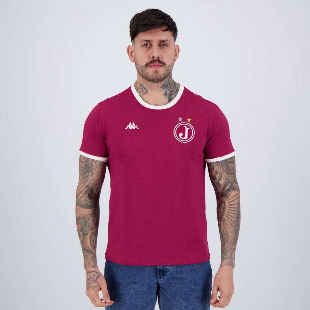 Camisa Kappa Juventus da Mooca Retrô Grená - Sports & Outdoors