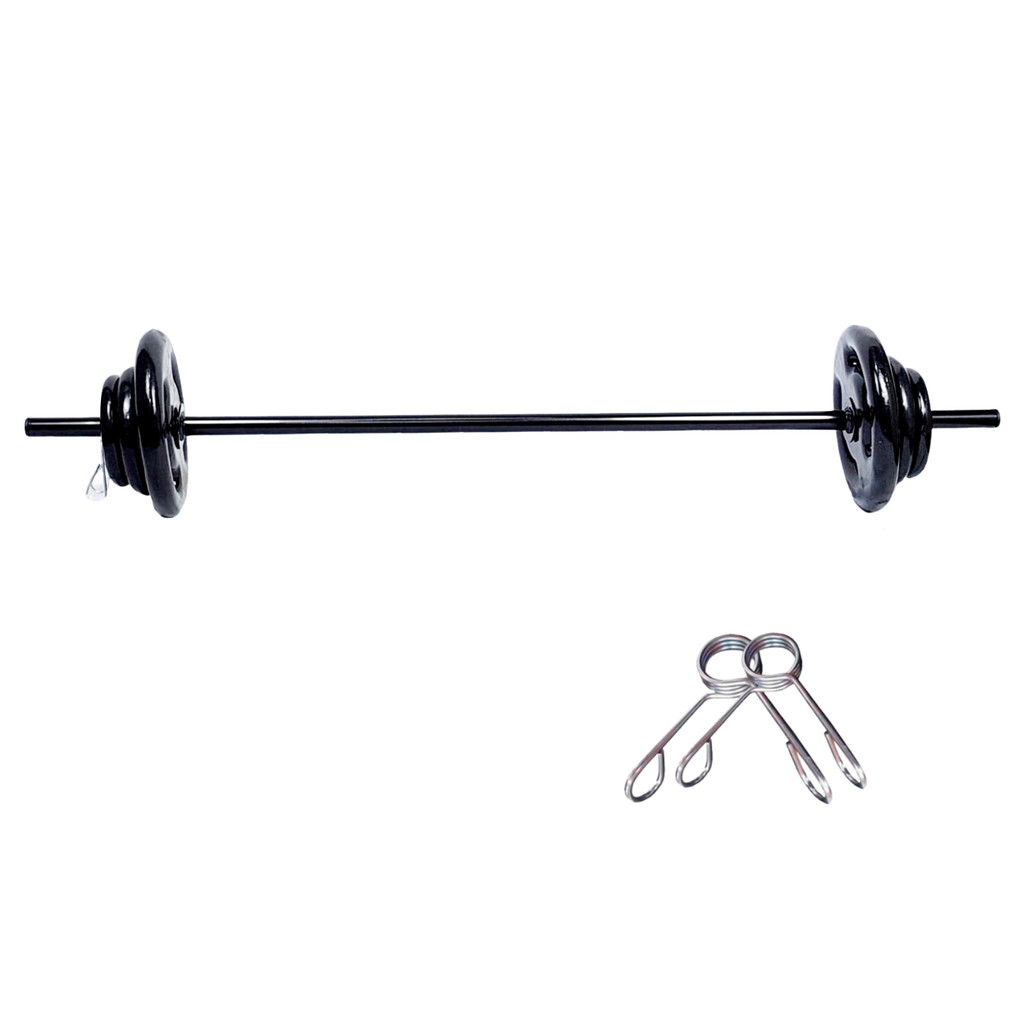 Kit Body Pump Barra + 6kg Anilha Emborrachada Musculação Academia Treino Funcional Uso Residencial