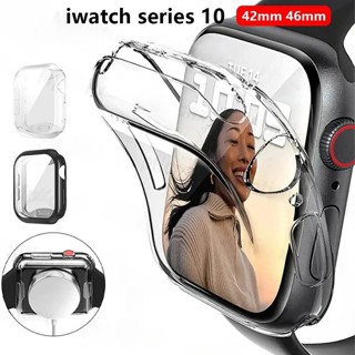 Protetor De Tela Capa Transparente Para Apple Watch 46MM 42mm 45mm 41mm 44MM 40MM De silicone Macio 42mm 38MM Série 10 9 8 7 SE 6 5 4 iwatch em Oferta na Shopee