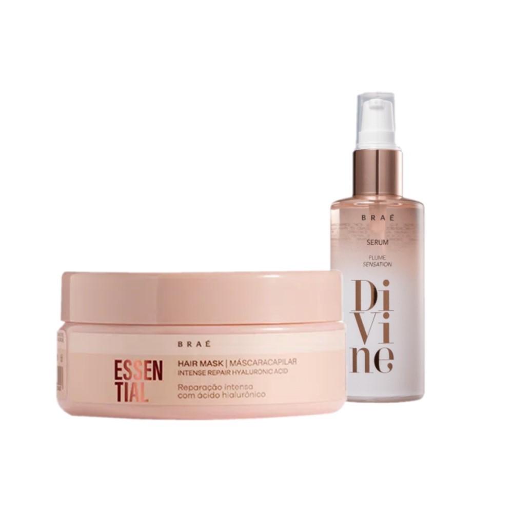 Kit Braé Essential Máscara e Divine Óleo (2 produtos) em Oferta na Shopee