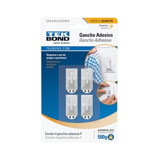 Gancho quartzo de plástico branco p - tekbond em Oferta na Shopee