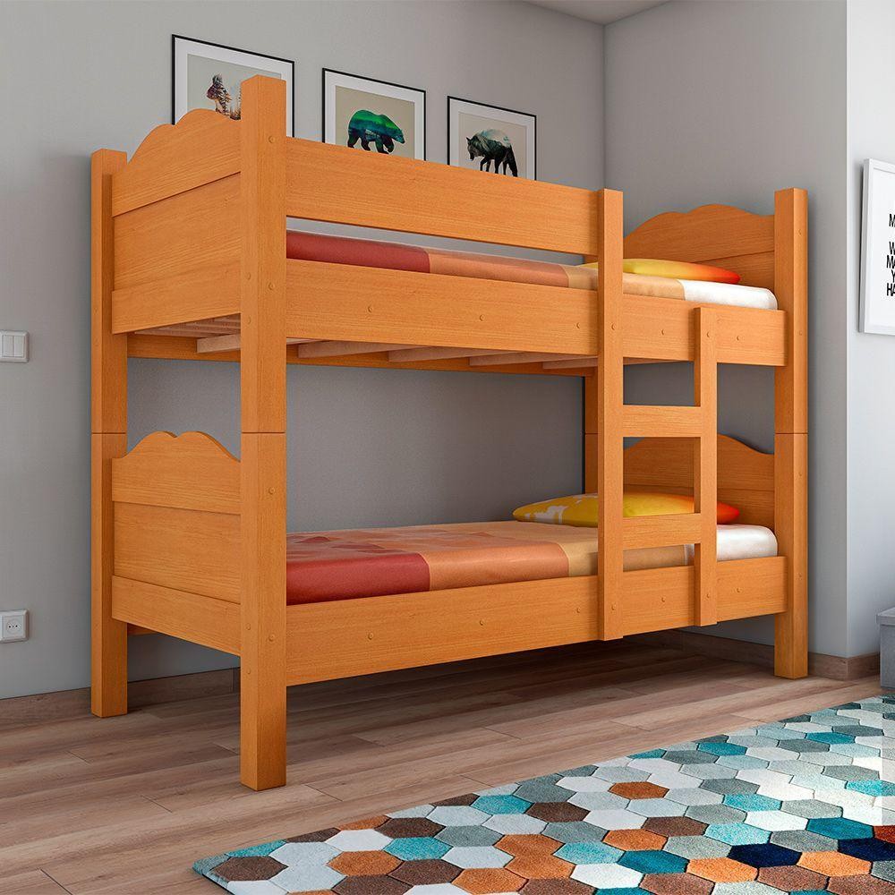 Beliche Multifuncional Que Vira 2 Camas Madrid Com Grades De Proteção - Nature - Cor: Marrom em Oferta na Shopee