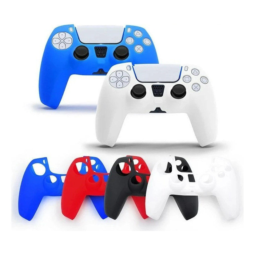 Capa de Silicone Controle Dualsense Ps5 + Par de Grips Antiderrapante em Oferta na Shopee