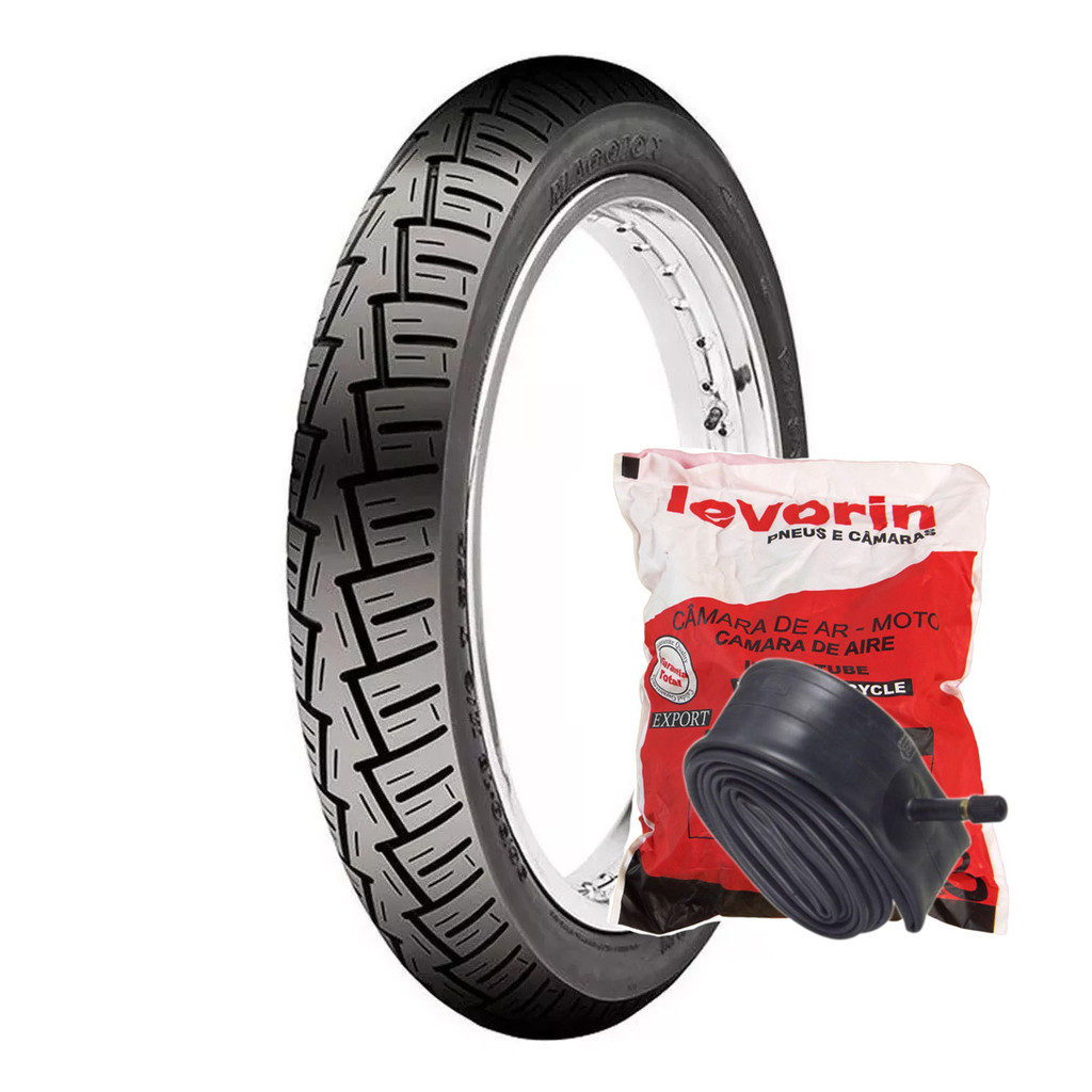 Kit Pneu Maggion Winner 100/90-18 56P TT + Câmara Levorin MSB18