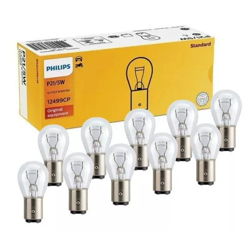 LAMPADA FREIO 12V P21/5W PHILIPS 12499CP