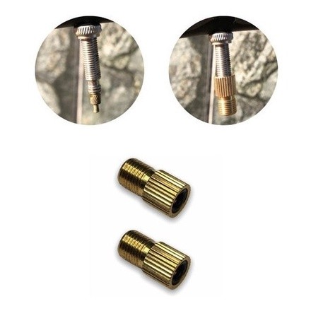 Par Adaptador Valvula Presta De Bico Fino Para Grosso Bike em Oferta na Shopee