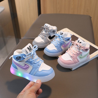 Primavera outono tênis infantis de alta qualidade meninas malha sapatos casuais meninos sapatos esportivos 1-6 anos de i em Oferta na Shopee