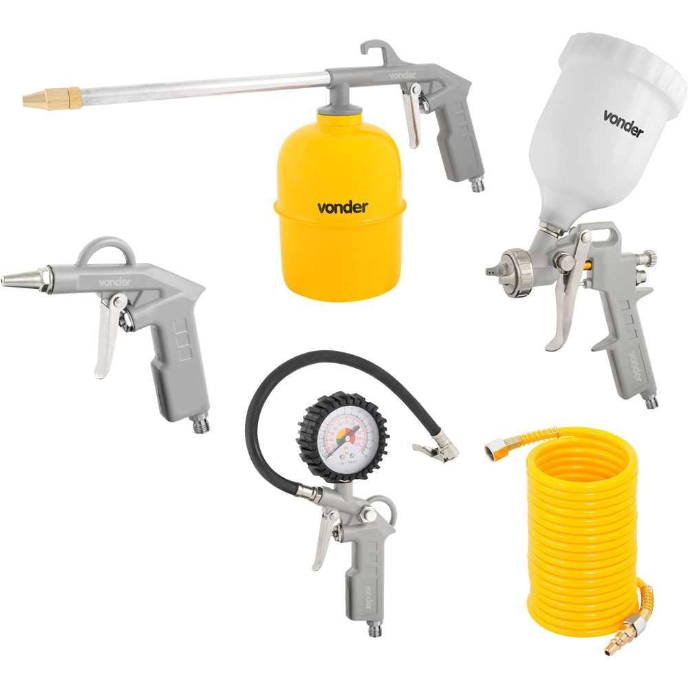 Kit Acessórios Para Compressor Com 5 Peças ACV5 Vonder em Oferta na Shopee