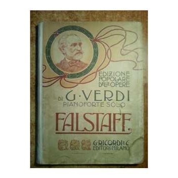 Falstaff - Edizione Popolare Dele Opere di G. Verdi canto e piano forte autor G Ricordi