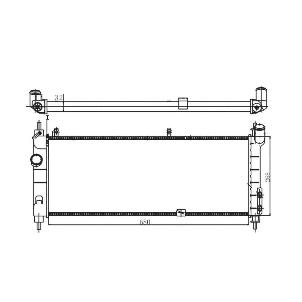 Radiador Magneti Marelli / Corsa - RMM1066HGM em Oferta na Shopee