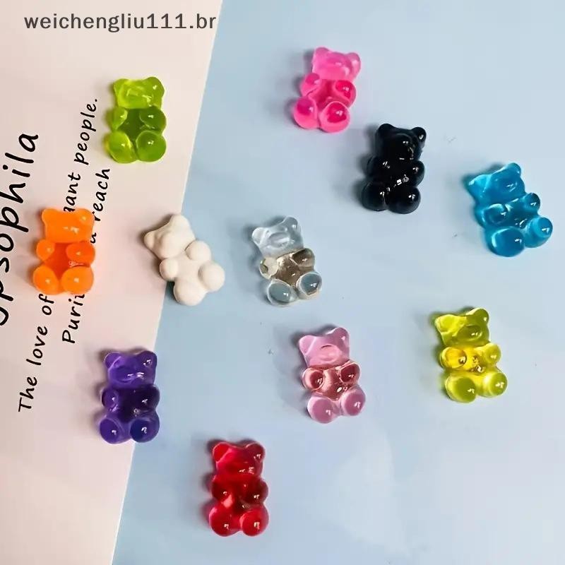 # weicheng 10 Peças Ímã De Geladeira De Urso Pequeno De Desenho Animado Quadro Branco Foto Mensagem Colorido .