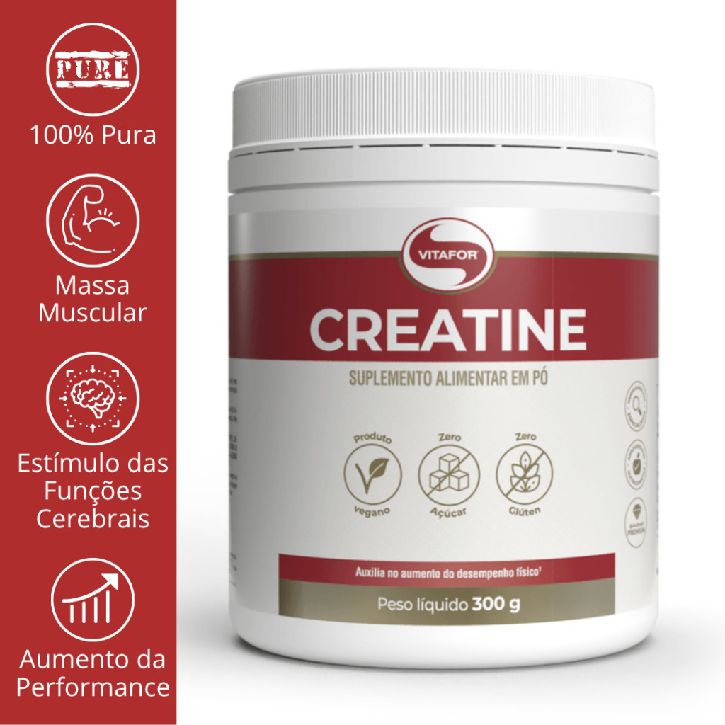 CREATINA MONOHIDRATADA 300G - VITAFOR
