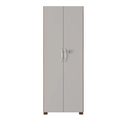 Armário Multiuso Com Chave 2 Portas Chicago Notável Freijó / Off White Freijo Off White
