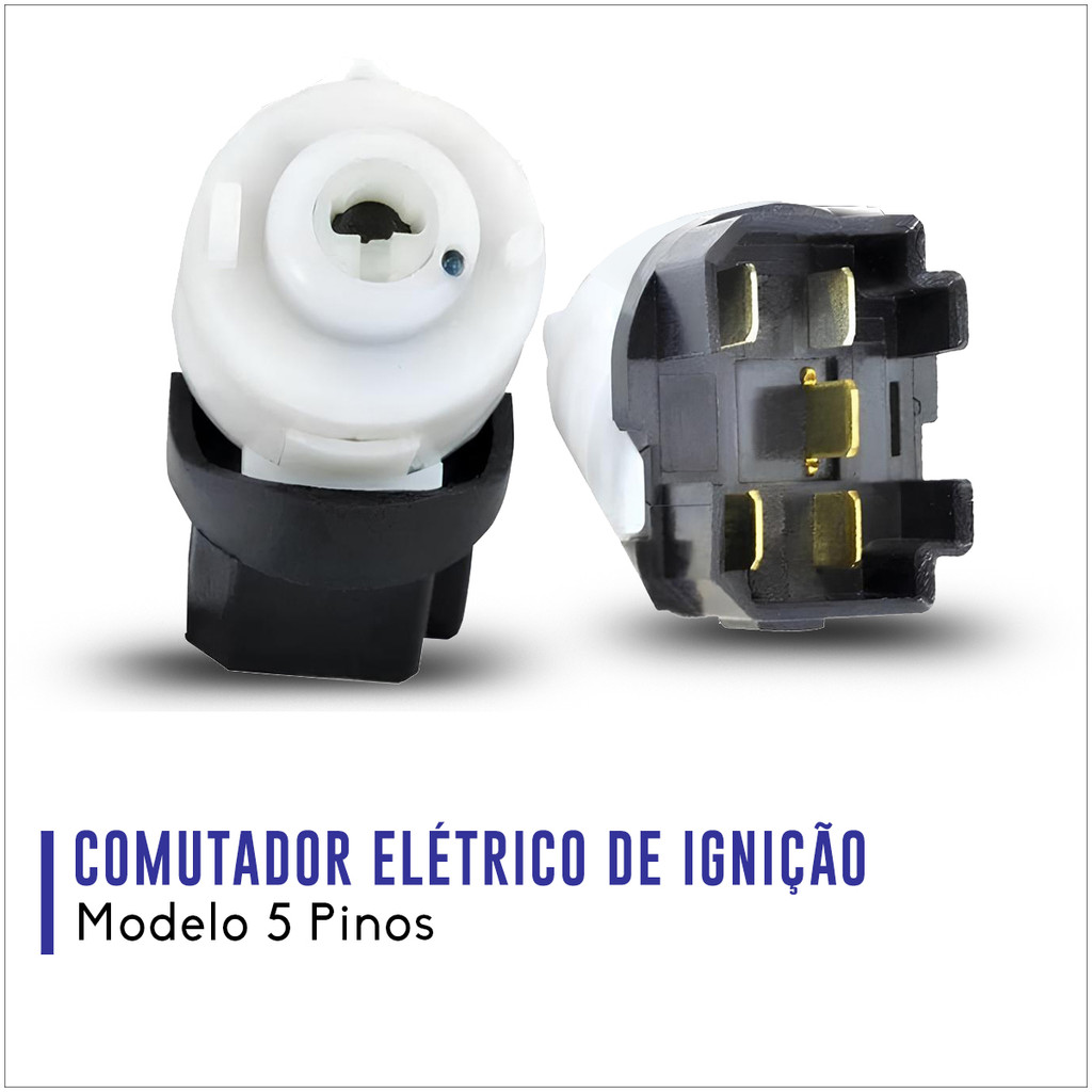 Comutador Elétrico Ignição Partida Gol G2 G3 G4 5 Pinos — imagem 2 de 2