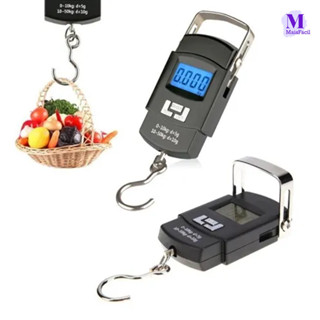 Balança Digital 50kg De Mão Profissional Bagagem Mala Pescaria Leve Prática Com Gancho em Oferta na Shopee