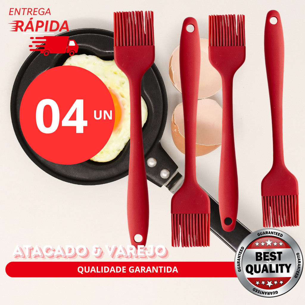 4, 2 ou 1un Pincel de Silicone Premium Utensílio de Confeitaria Cozinha Culinária 26cm