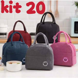 Kit 20  Bolsa Térmica Portátil Com Isolamento Térmico De Desenho em Oferta na Shopee