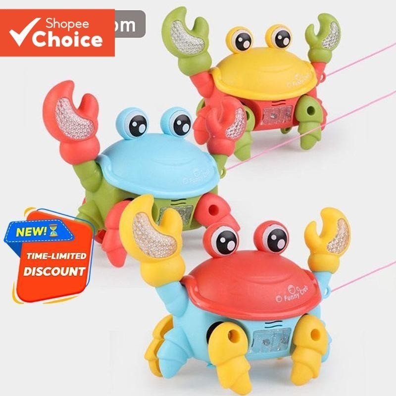 Brinquedo Infantil Brilhante Dançando Robo Crab-Animal De Estimação Eletrônico Com Música E Luzes Brinquedos De Natal Pa