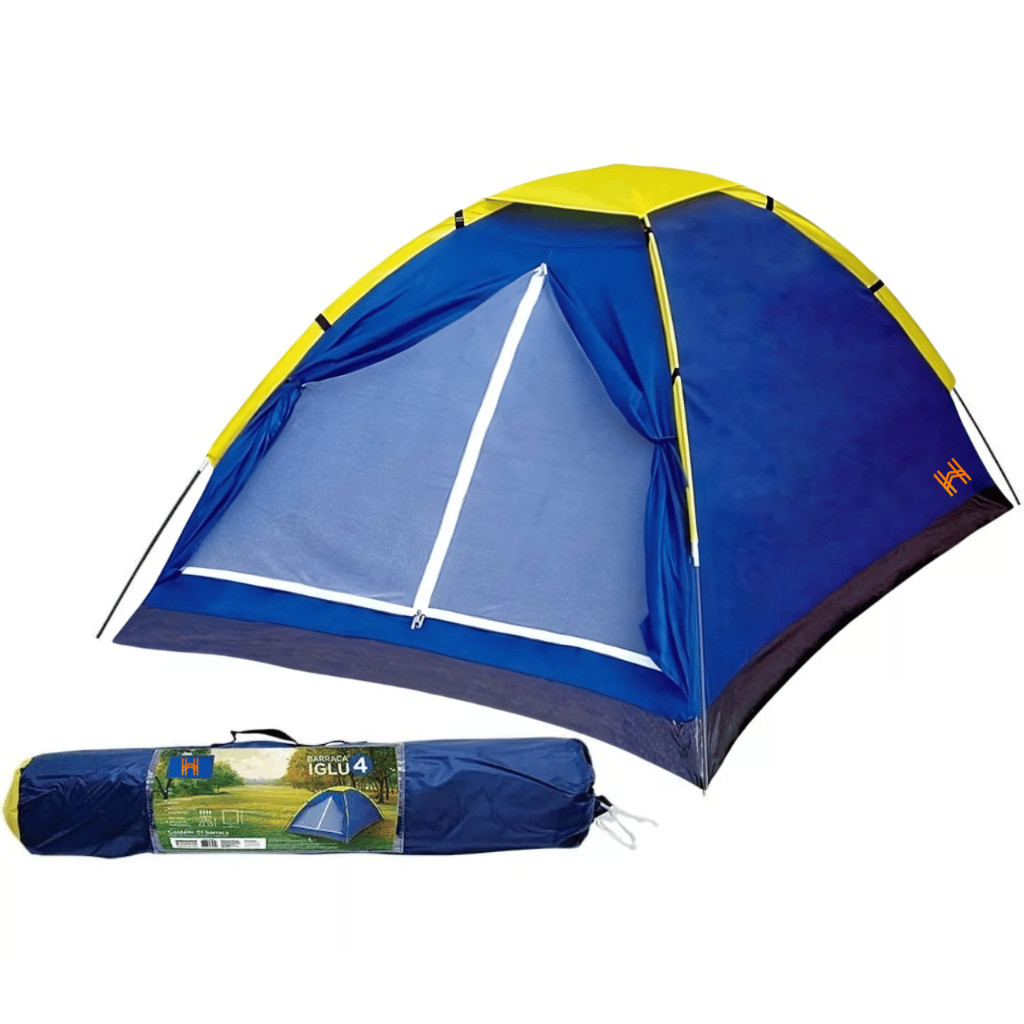 Barraca Camping Iglu 4 Pessoas Verde - Barraca De Acampamento - Barraca Camping Praia