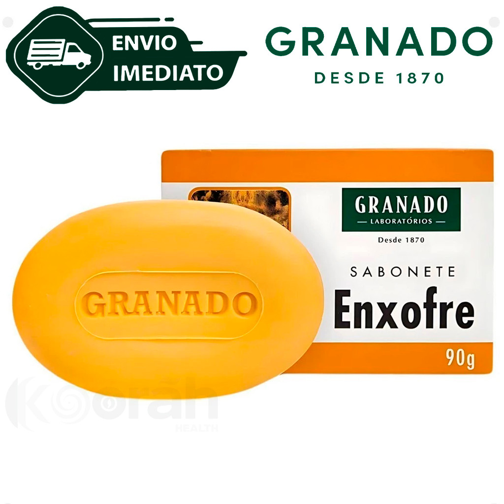 Sabonete de Enxofre Granado Barra Tira Espinhas 90g Anti-Séptico Envio Imediato