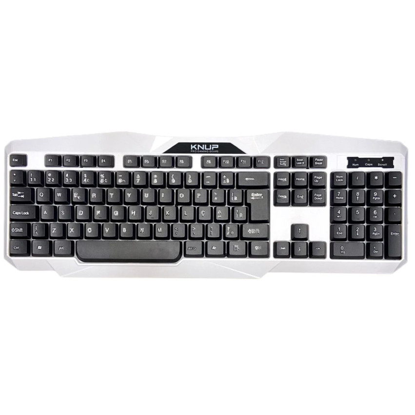 Teclado Gamer Knup Ice LED RGB com iluminação USB