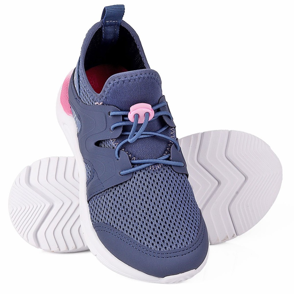Detalhes do Tenis Infantil Menina Casual Esportivo Klin Super leve e confortável Calce Fácil - Cinza