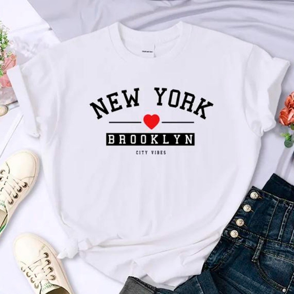 Camiseta Feminina Nova Iorque Brooklyn Bridge View York Blusinha