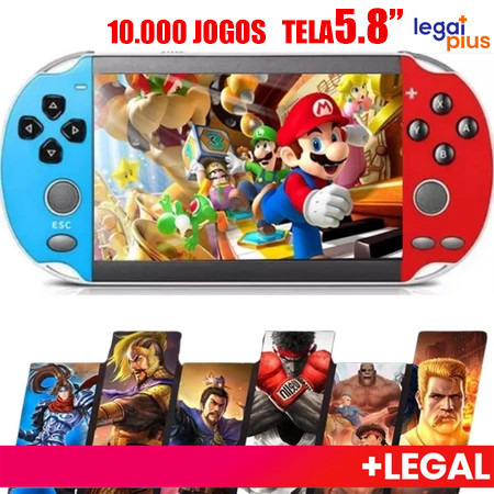 10000 Jogos Retro 16GB Console de Mão Memoria Expansivel 2026 Videogame Portatil Tela 5.8 /5.5