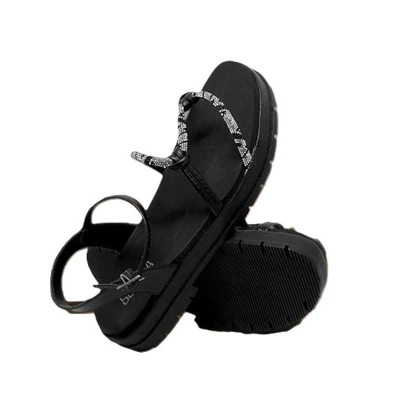SANDÁLIA SUA CIA SUPER LEVE COM TIRAS COM STRASS PRETO R.8359-15508 — imagem 2 de 2
