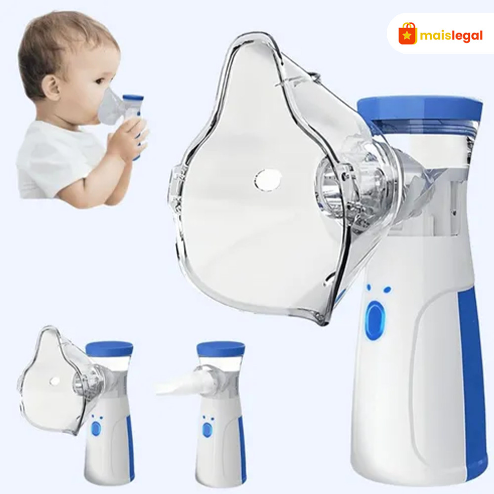AIQUE Inalador Mini Silencioso - Nebulizador Ultrassônico Automático para Uso Doméstico em Oferta na Shopee