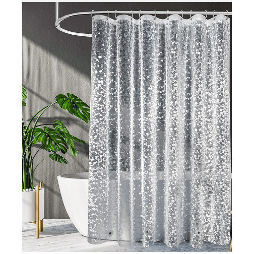 Transparente 3D Com ímã Cortina de Box para Banheiro