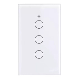 Interruptor Inteligente Wifi Touch 3 Canais Para Automação casa inteligente
