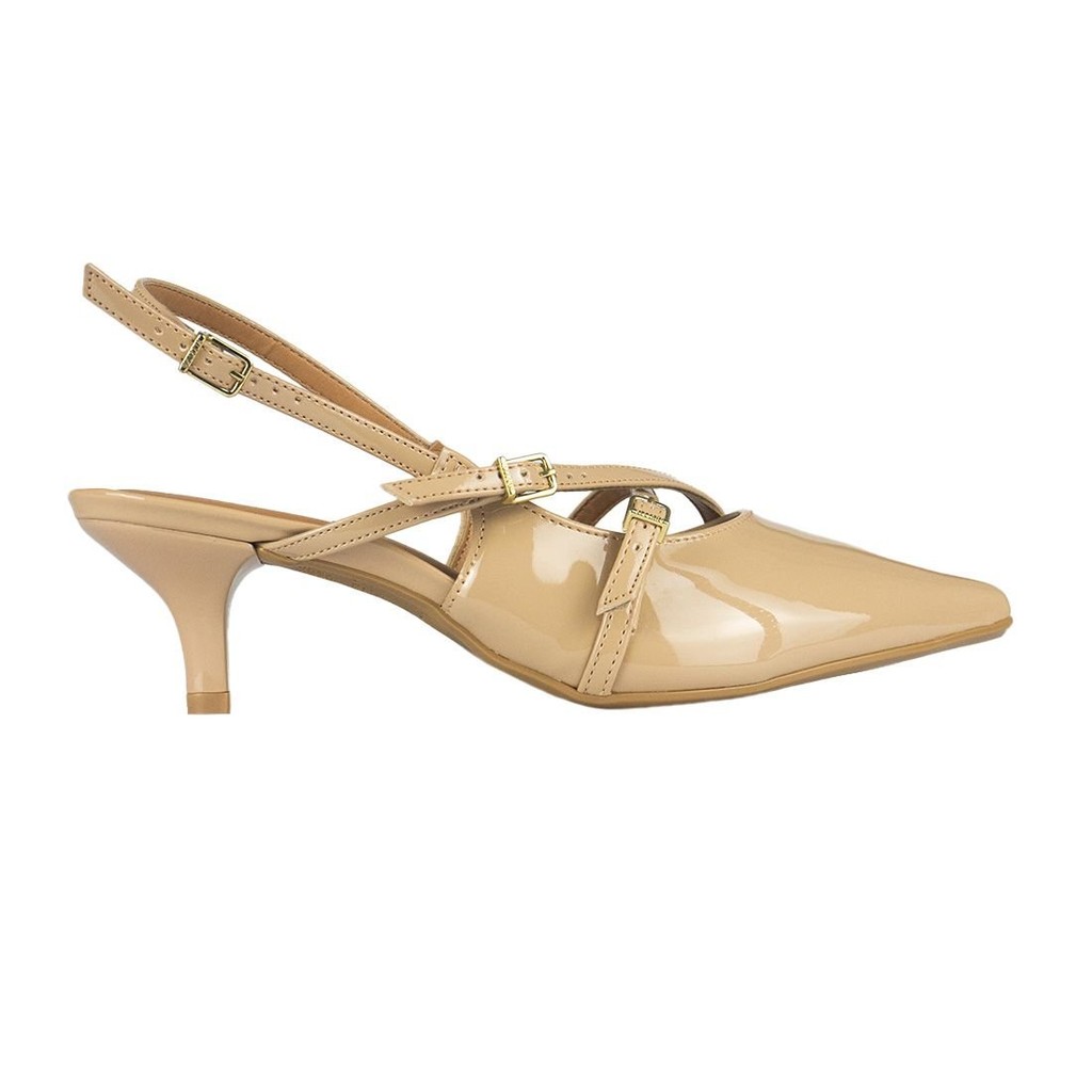 Sapato Scarpin Vizzano Bico Fino Slingback Salto Baixo