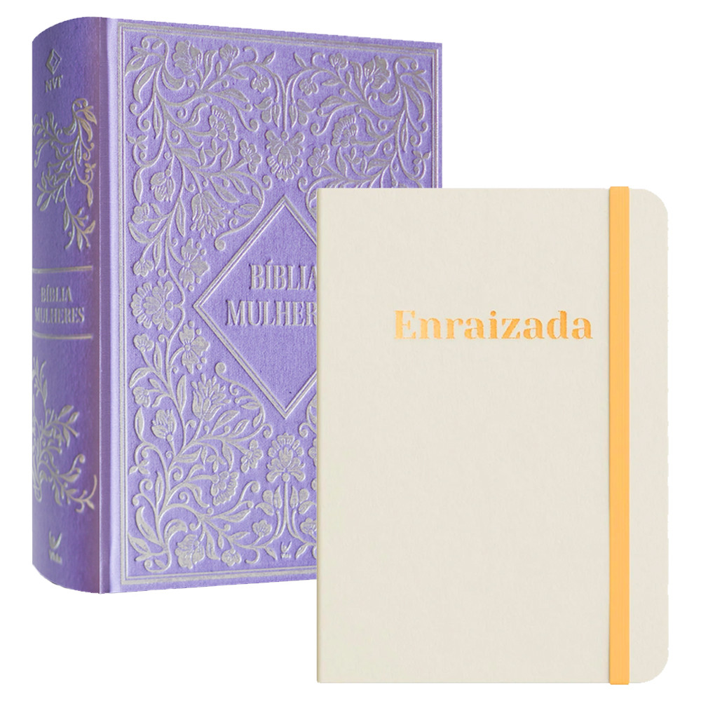 Kit Com Ele, Todos os Dias | Viviane Martinello | Bíblia Mulheres NVT Espaço Para Anotações + Moleskine Enraizada em Oferta na Shopee