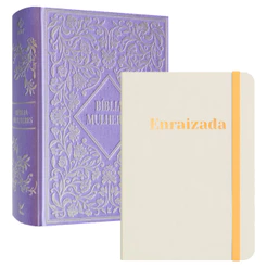 Kit Com Ele, Todos os Dias | Viviane Martinello | Bíblia Mulheres NVT Espaço Para Anotações + Moleskine Enraizada