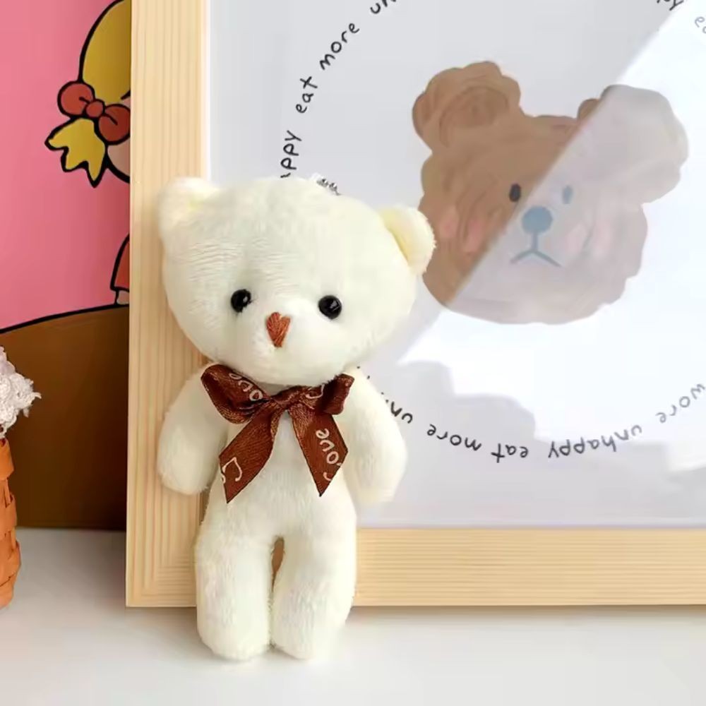 Kit 12 Ursinho De Pelúcia Xadrez Animado Chaveiro Brinquedo Presente