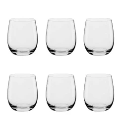 Jogo de 6 Copos de Cristal Para Suco 360 Ml Classic
