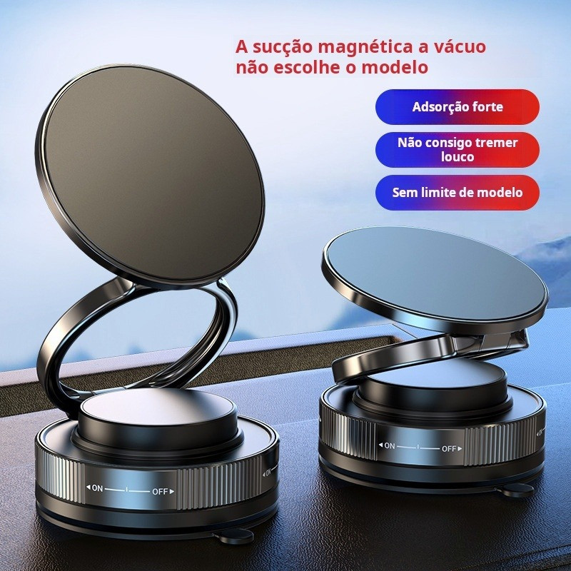 Suporte Magnético P Celular No Carro 360° E Dobrável