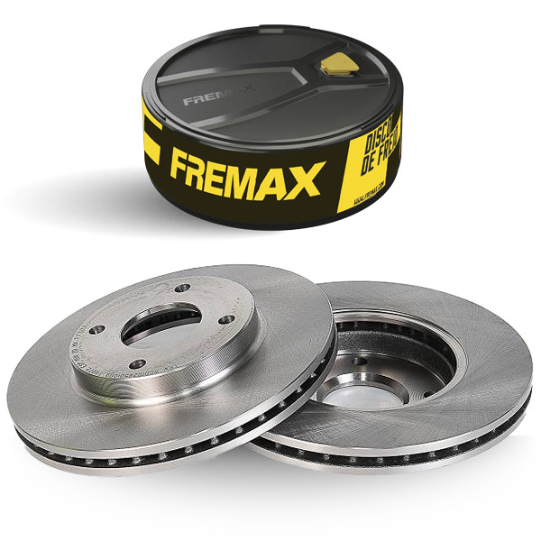 Par Disco de Freio Ventilado FIESTA 2002 a 2014 C/ ABS Fremax em Oferta na Shopee