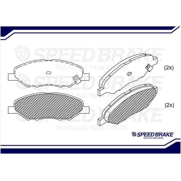 Pastilha Freio Dianteira Tiida Hatch 1.8 16V 2009 Até 2013 Original Seed Brake