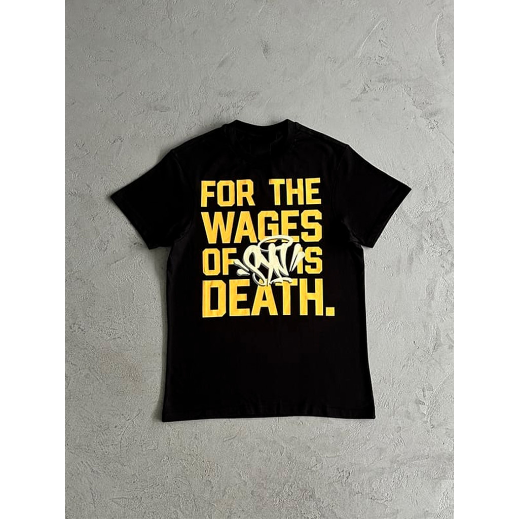 Camiseta Streetwear Syna "Wages of Syn" 100% Algodão