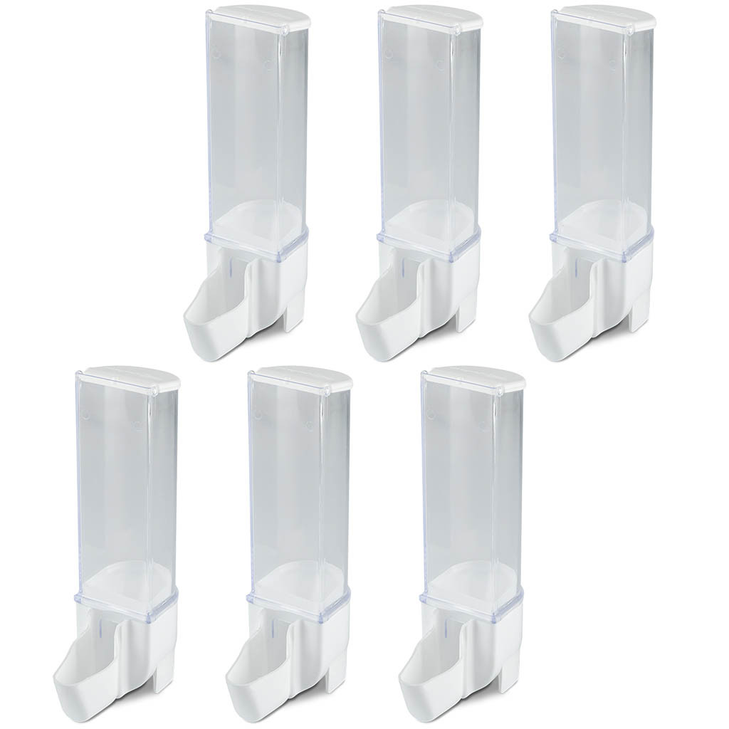 Kit 3 Comedouro Automático Sertão Cristal Malha Fina + 3 Comedouro Sertão Cristal Malha Larga