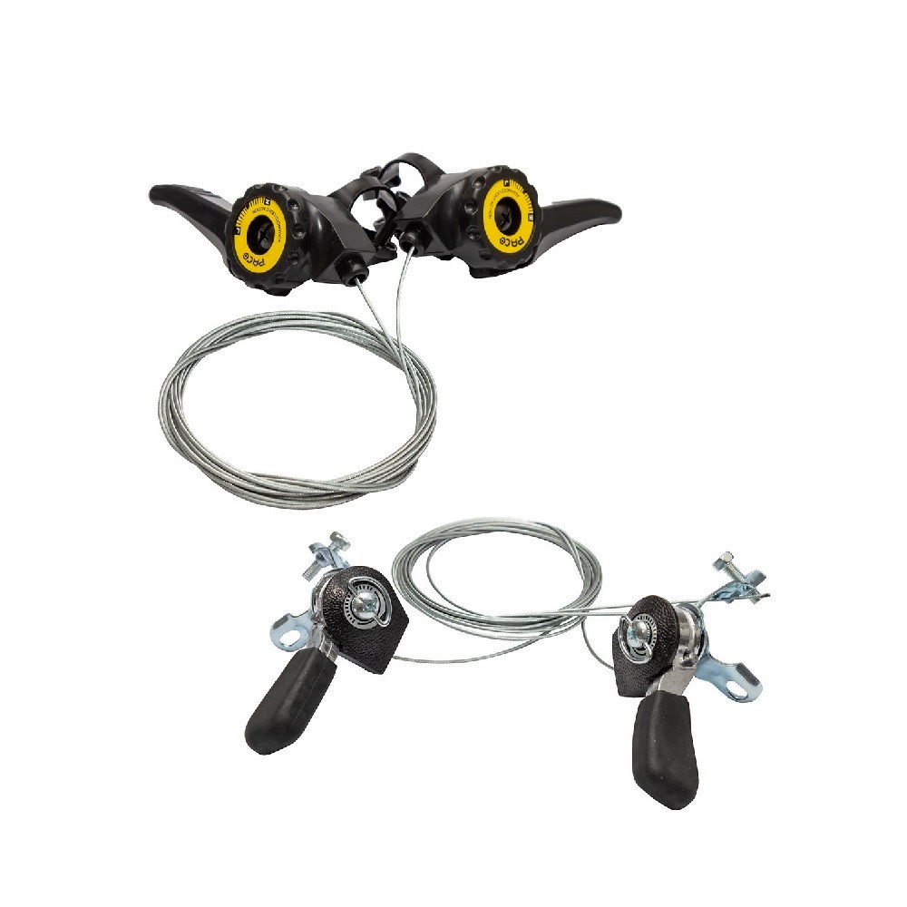 Alavancas Câmbio 18V Paco Nylon/Alumínio Preto 3x6 Marchas em Oferta na Shopee