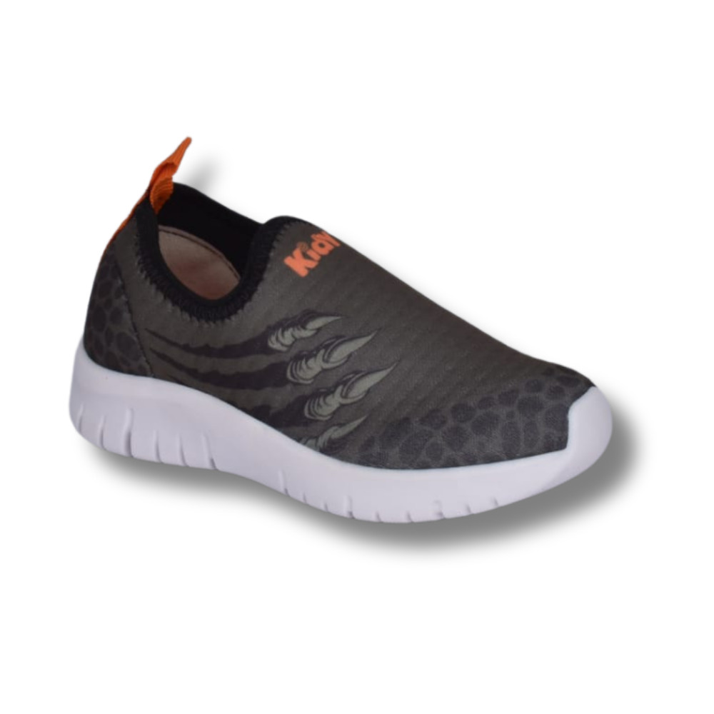 Detalhes do Tênis Infantil Menino Kidy Original Dino Calce Fácil Escolar Esportivo Casual Antiderrapante