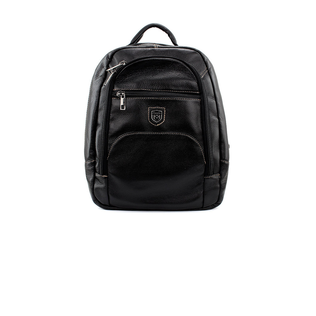 Mochila Masculina Couribi Porta Notebook Couro Preto